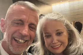 Mark Butcher with Elizabeth Trump in Washington DC