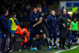 Paul Heckingbottom with Jordan Storey