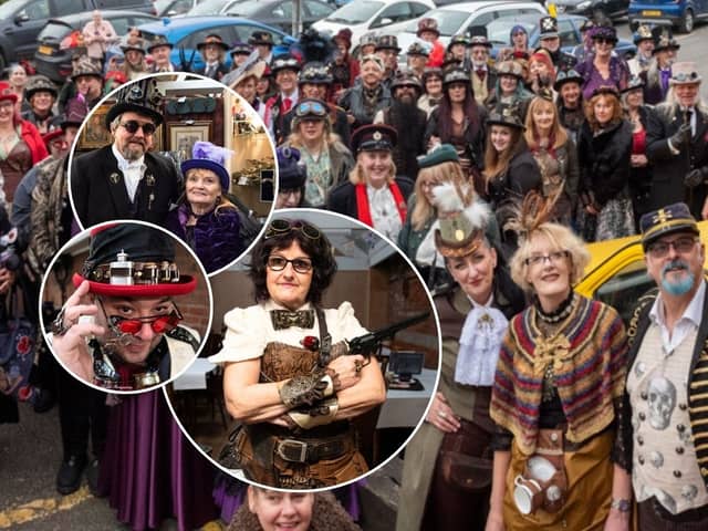 Inside the colourful world of steampunk. Photos taken at Bygone Times, Chorley
