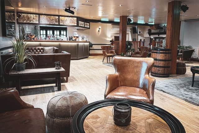 Inside Guy's Thatched Hamlet