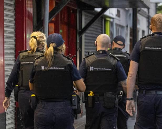 Immigration Enforcement teams carried out a record number of raids on businesses in the North West in January 2025