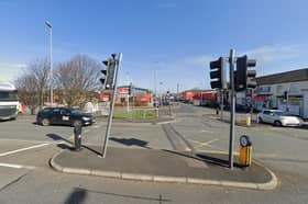 The man was struck by a car while using a pedestrian crossing in Plymouth Road, close to the junction with Mowbray Drive