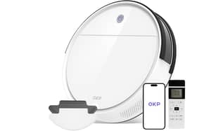 The OKP robot vacuum has the latest high-tech features