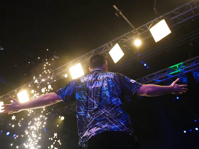 Luke Humphries during opening nights of Premier League darts 2025
