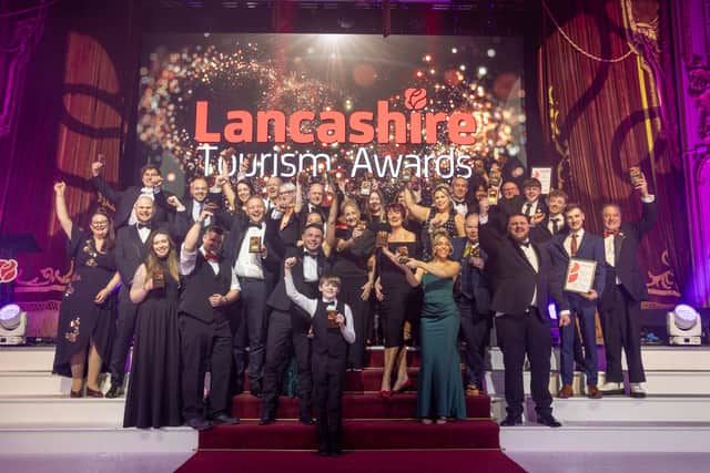 Winners froma  previous Lancashire Tourism Awards.