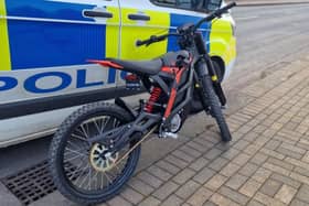 An e-bike was seized after it was spotted being ridden in anti-social manner in Fleetwood