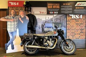 The last motorcycle ridden by Hairy Biker Dave Myers is being auctioned for charity. 