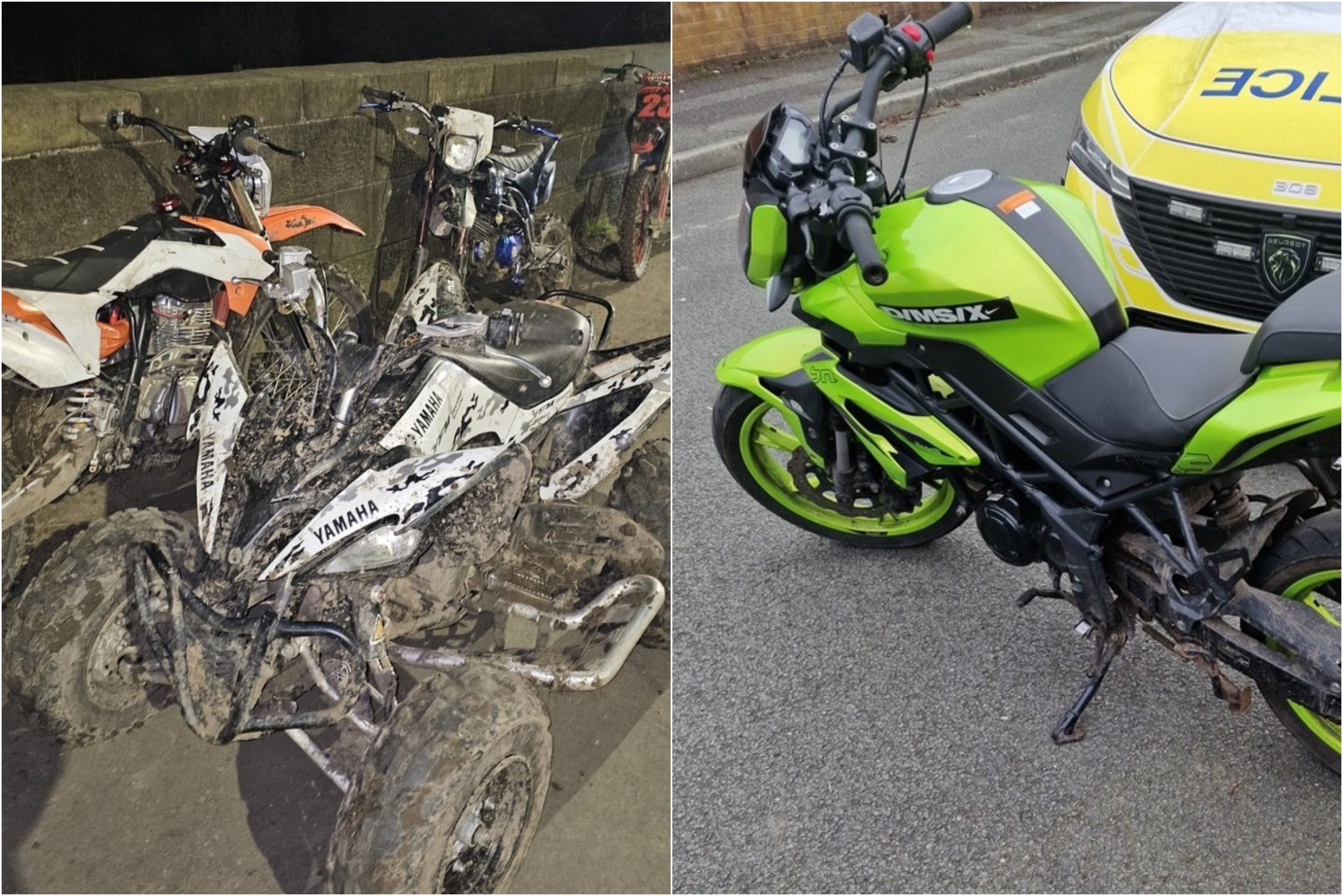 Five off-road vehicles seized following dangerous riding spree in Preston
