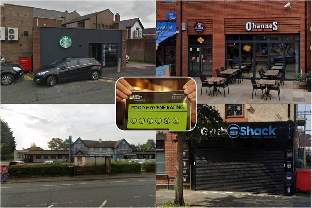 Food hygiene ratings handed to 45 establishments in Lancashire