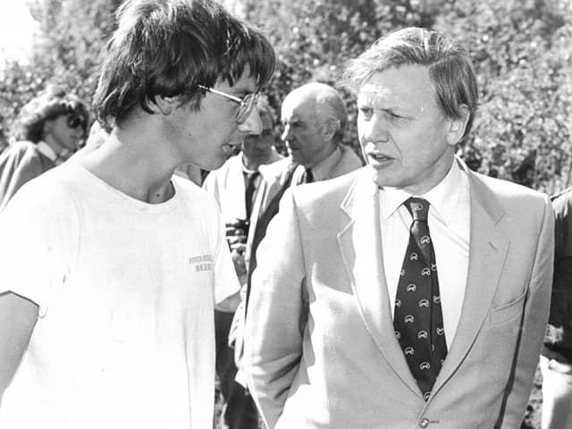 Sir David Attenborough at Martin Mere
