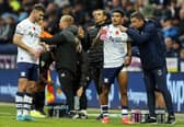 PNE manager Paul Heckingbottom with Kaine Kesler-Hayden