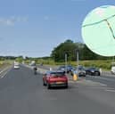 Heavy traffic was building on the A585 at Windy Harbour following a crash