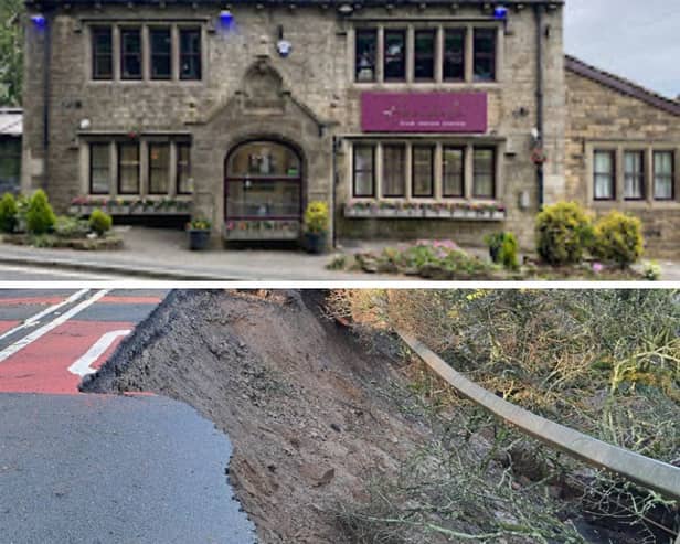 Business has been affected at Anarkali Indian Restaurant at the Farmers Glory Inn in Haslingden since early January due to a landslip. 