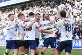Preston North End's Will Keane celebrates