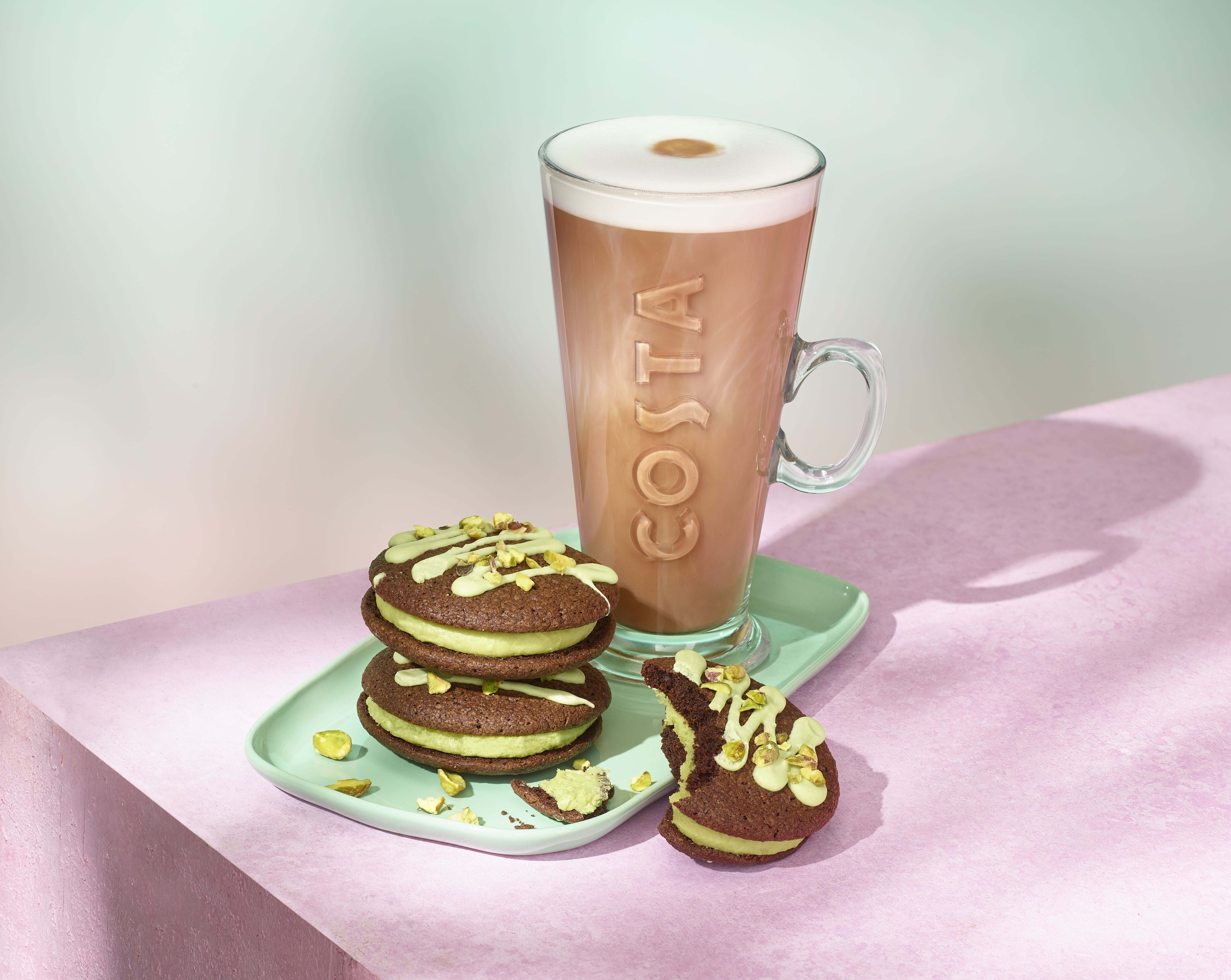Lep Cookies Costa Coffee's new Spring menu includes TikTok inspired pistachio ...