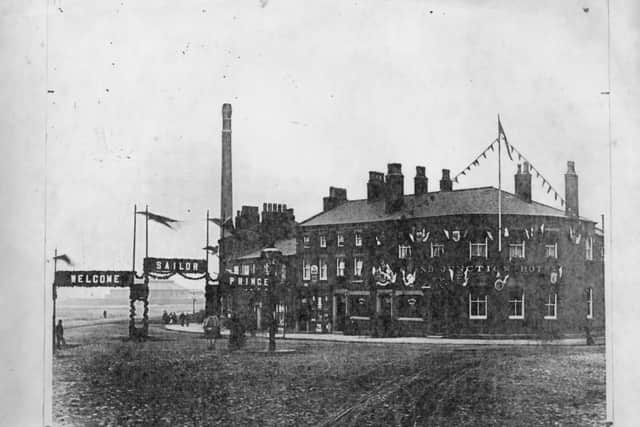 The Grand Junction public house on Watery Lane, Ashton, before the opening of Preston Dock in June 1892