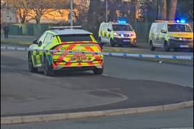 Police closed Ribbleton Hall Drive at around 6.15am after a man in his 50s was found injured close to Moor Nook Primary and Sir Tom Finney High School.