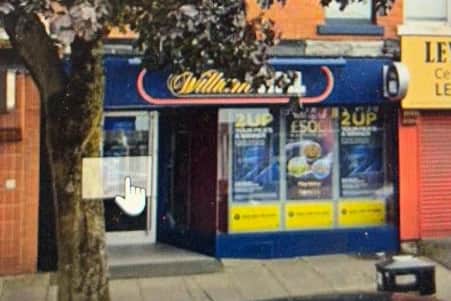 The incident took place at William Hill, Hough Lane, in Leyland.