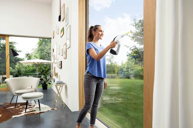 They can clean a large window in seconds