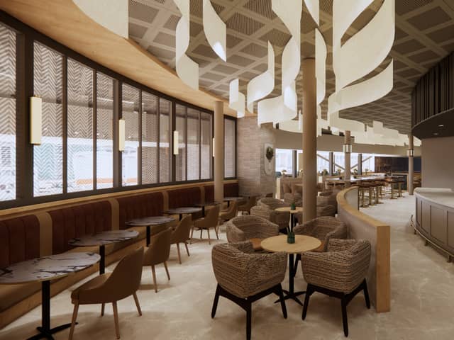 Liverpool Airport's new lounge - artist's impression.