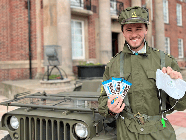 Pendle Hill Properties will be giving free Hersheys bars and toy parachutists at the VE Day celebration