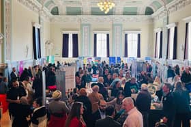 Thousands turn out for Hynburn Jobs Fair with BBC's Apprentice star Emma Rothwell. 