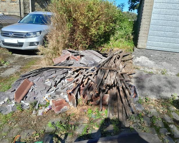 Some of the waste flytipped in Rossendale
