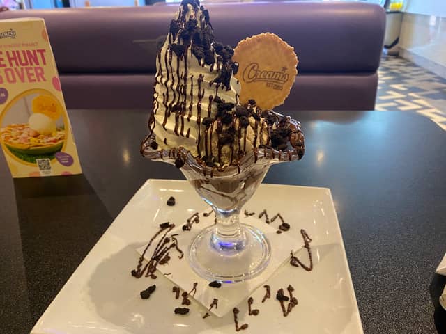 Oreo Overload Sundae- Creams Blackpool.