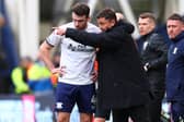 Paul Heckingbottom gives instructions to Ben Whiteman