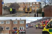 Emergency services were called to a fire at a block of flats in South Shore
