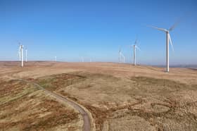 An artist's impression of how the new windfarm might look