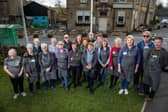 The army of local volunteers who keep the community running pictured outside the Trawden Arms Pub. Trawden, Lancashire, March 24 2025.