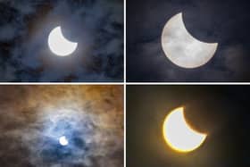 Spectacular solar eclipse over Sunderland. 