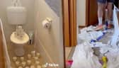 Couple return from honeymoon to find home ‘wrecked’ by pranksters.