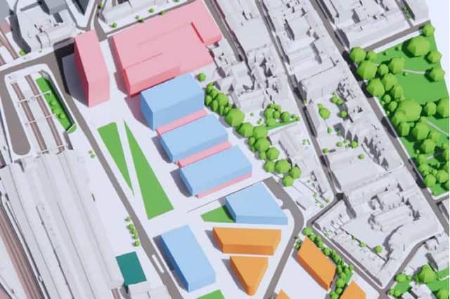 The 2022 blueprint showing separate buildings where the Fishergate Centre stands