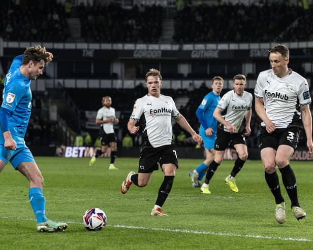 PNE in action at Derby