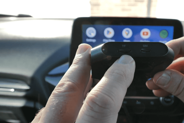 It needs a WiFi connection, which can either be from a smartphone hotspot, or from a sim card