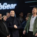 Paddy McGuinness (centre) with his former Top Gear colleagues Chris Harris (left) and Freddie Flintoff (right).