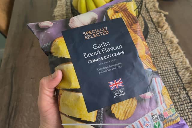 Aldi's limited edition garlic bread crisps