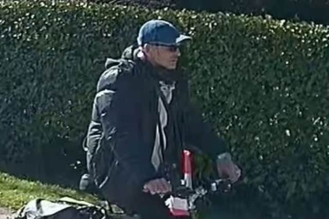A man is wanted by police in connection with a burglary in Penwortham