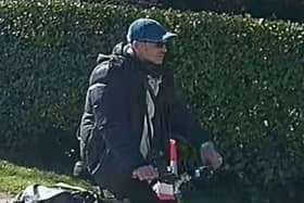 A man is wanted by police in connection with a burglary in Penwortham