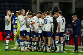 Paul Heckingbottom with his team