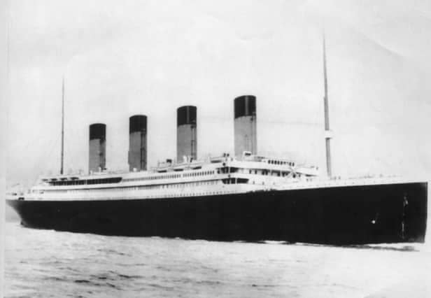 An artist's impression of Titanic on her maiden voyage. Photo: PA.