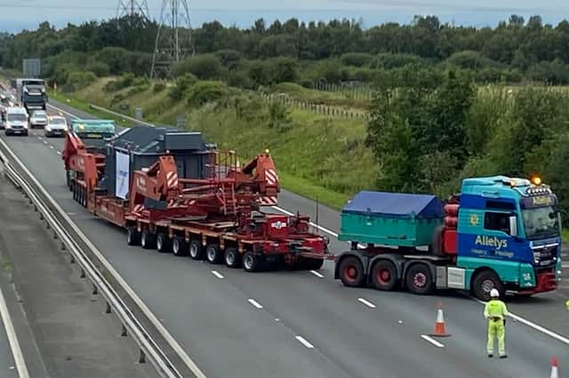 Motorists have been urged to 'take care' and be patient ahead of an abnormal load operation near Carlisle this weekend. 