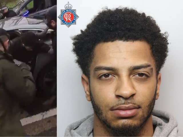 Armed police arrest man who threw acid in boy’s face.