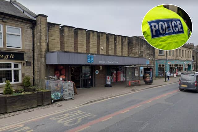 A man has been arrested in connection with an assault at a Co-op store in Waterfoot
