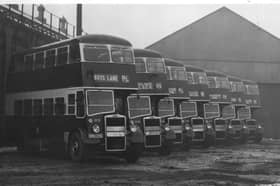  Preston Corporation Bus depot at Deepdale in the days of good old double deckers 