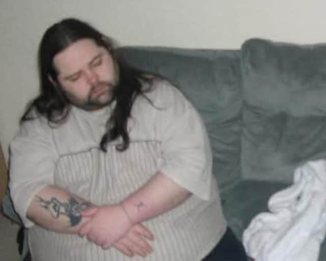 Kenny Higgins before 22st weight loss. 
