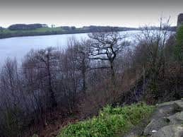 Police have cordoned off an area at Rivington reservoir