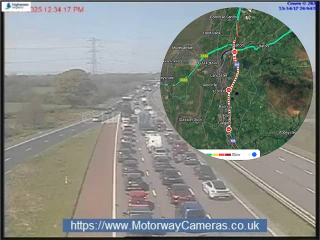 The M6 southbound is currently closed, causing major delays